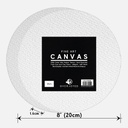 OVJ Stretched Cotton Canvas Circle 380gsm 15mm x 20cm