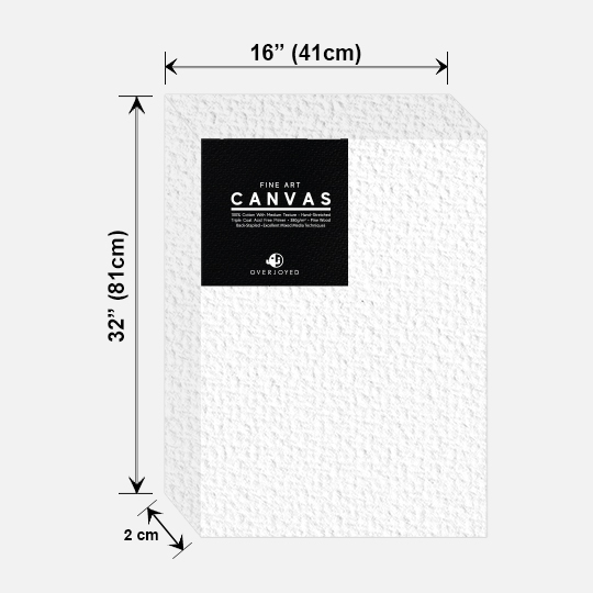 OVJ Stretched Cotton Canvas 380gsm 3/4” x 16” x 32”
