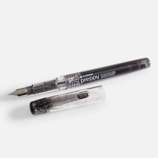 PLATINUM Preppy Black Fountain Pen Medium Nib