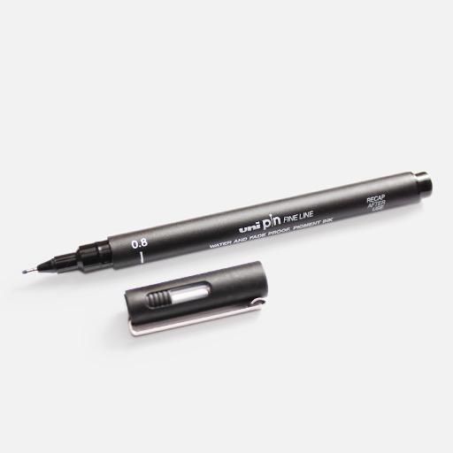 UNI Pin Drawing Pen 0.8mm Black