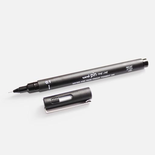 UNI Pin Drawing Pen 0.1mm Black