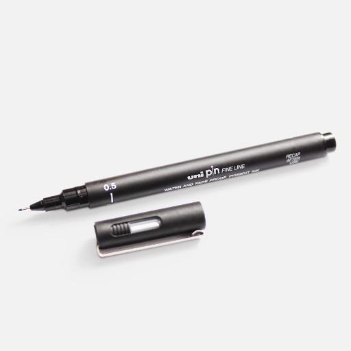 UNI Pin Drawing Pen 0.5mm Black