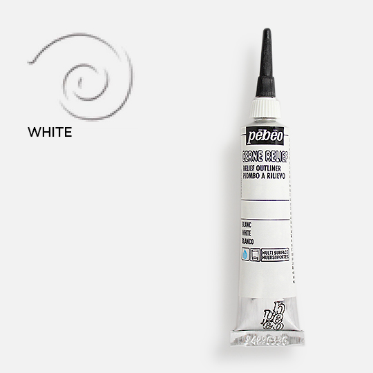 PEBEO Cerne Relief Outliner 20ml White