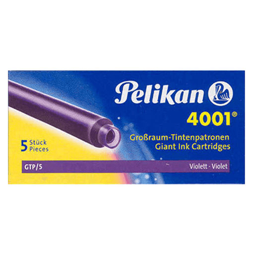 PELIKAN 4001 Giant Ink Cartridge Violet x 5