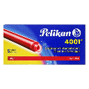 PELIKAN 4001 Giant Ink Cartridge Brilliant Red x 5