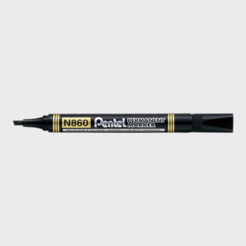 PENTEL Permanent Marker Chisel Tip Black