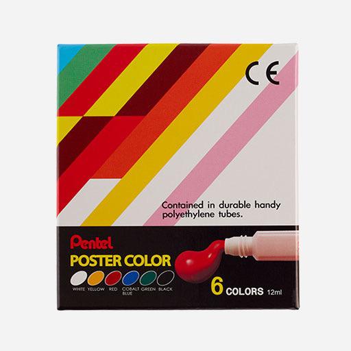 PENTEL Poster Color 12ml Set x 6