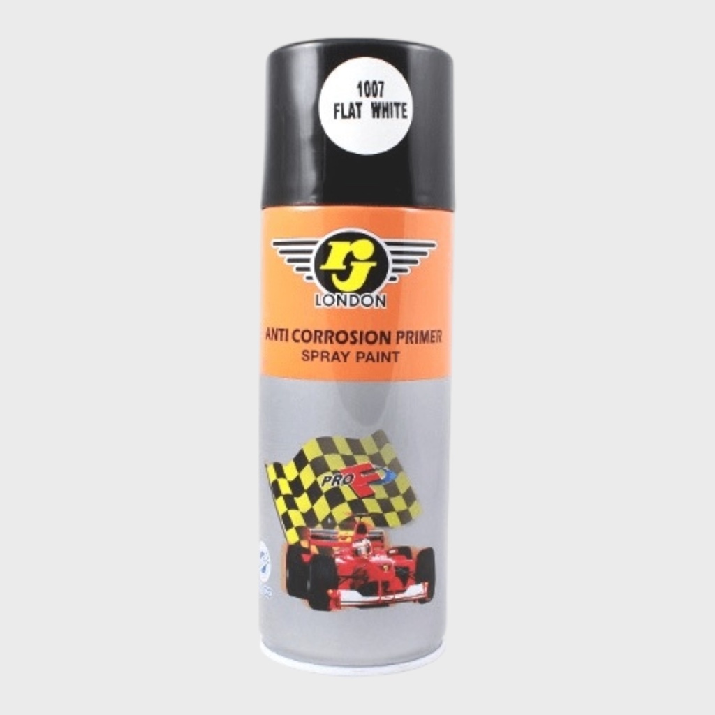 RJ Anti-Corrosion Primer Spray 400ml 1007 White Flat