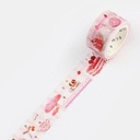 BGM Foil Washi Tape 20mm Tea Time Strawberry