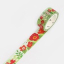 BGM Foil Washi Tape 15mm Garden Anemones