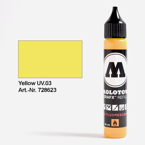 MOLOTOW Grafx Fluorescent Ink Refill 30ml Yellow