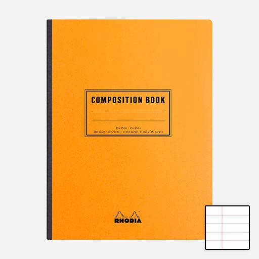 RHODIA Composition Lined Notebook 80gsm B5 x 80 Orange