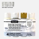 DECOART Designer Finishes 59ml Salt Wash Farmhouse Set x 4