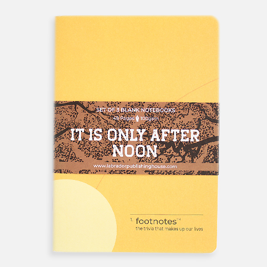FOOTNOTES Sun Series: It is Only After Noon Notebook 100gsm A6 x 24 x 3
