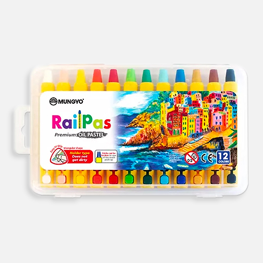 MUNGYO Railpas Oil Pastel Stick Set x 12