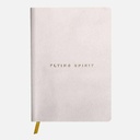 CLAIREFONTAINE Flying Spirit Leather Lined Notebook 90gsm A5 x 90 White
