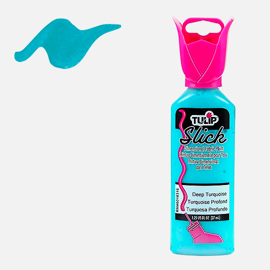 TULIP Slick Dimensional Fabric Paint 37ml Deep Turquoise