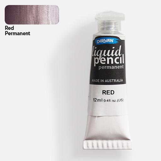 DERIVAN Liquid Pencil Permanent 12ml Red