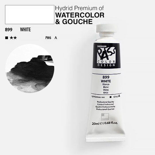 SHINHAN Pass Hybrid Gouache 20ml White