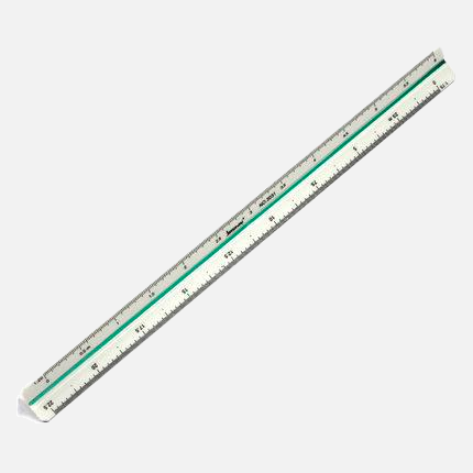 OVJ Architect Triangular Scale Ruler 30cm