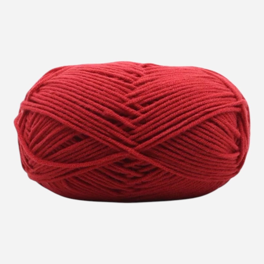 OVJ Milk Cotton Yarn 50g 35 Scarlet Red