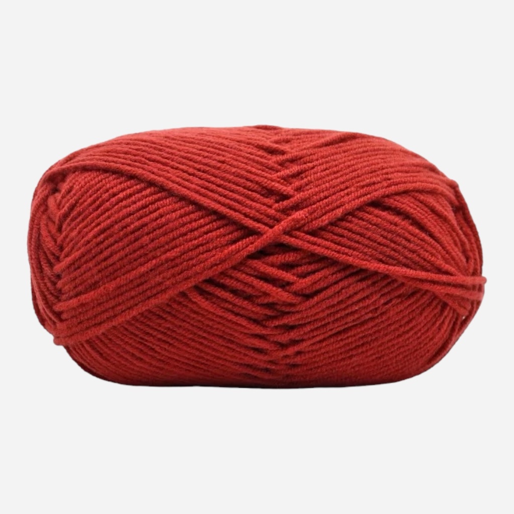 OVJ Milk Cotton Yarn 50g 29 Dark Roman Red