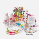 RESIN PLAY Flowers Forever Trinket Tray Starter Kit Round
