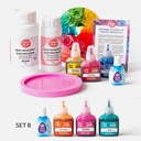 RESIN PLAY Blooming Alcohol Ink Coaster Starter Set B