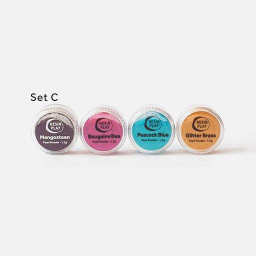 RESIN PLAY Mica Pearl Powder Pigment Pop Set x 4