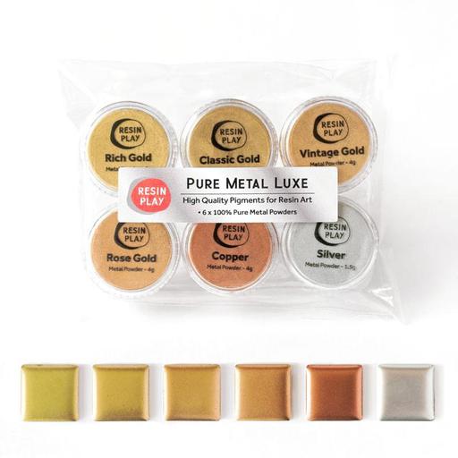 RESIN PLAY Pure Metal Luxe Pigment Set x 6