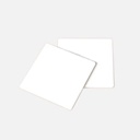 RESIN PLAY White Acrylic Coaster Base with Rubber Feet - Set of 2 Square