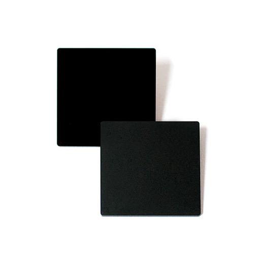 RESIN PLAY Black Acrylic Coaster Base with Rubber Feet - Set of 2 Square
