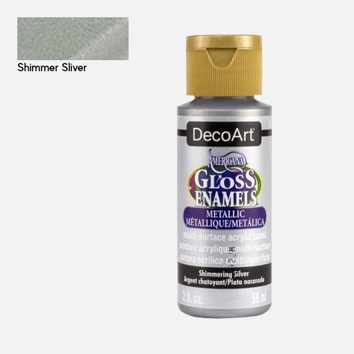 DECOART Americana Gloss Enamel 59ml Shimmer Silver