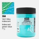 PEBEO Studio Acrylic Paint 500ml 358 Iridescent Green Blue