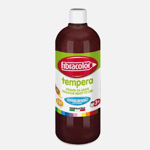 FIBRACOLOR Washable Gouache Paint 1000ml Brown