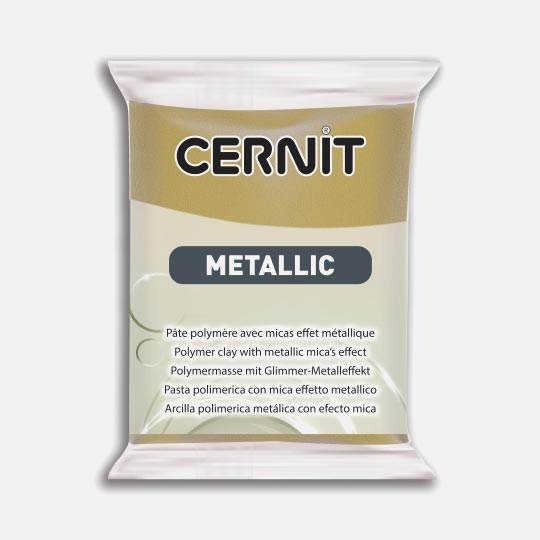 CERNIT Metallic Oven Bake Polymer Clay 56g Antique Gold