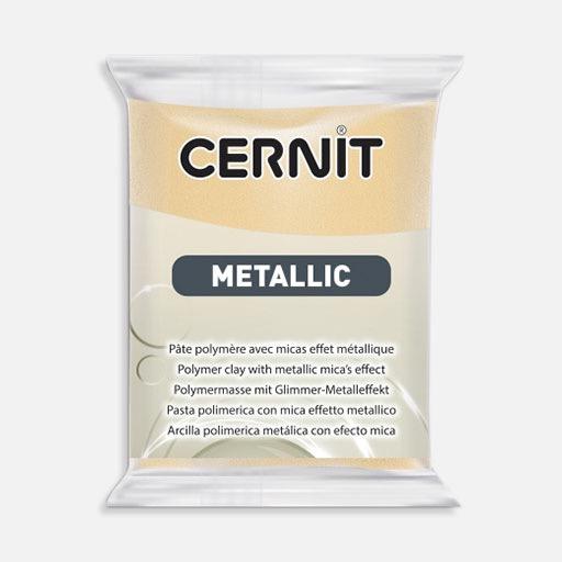 CERNIT Metallic Oven Bake Polymer Clay 56g Steel