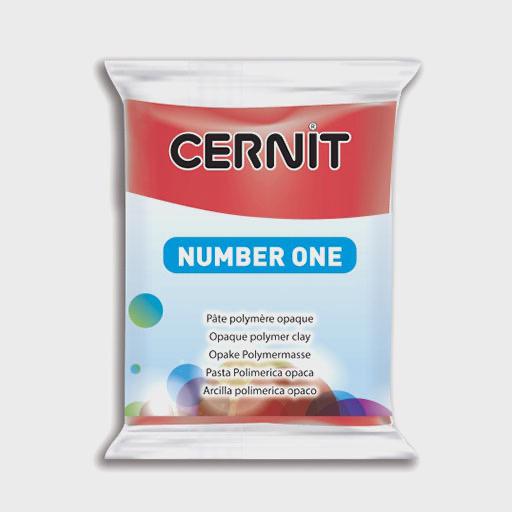 CERNIT Number One Opaque Polymer Clay 56g Red