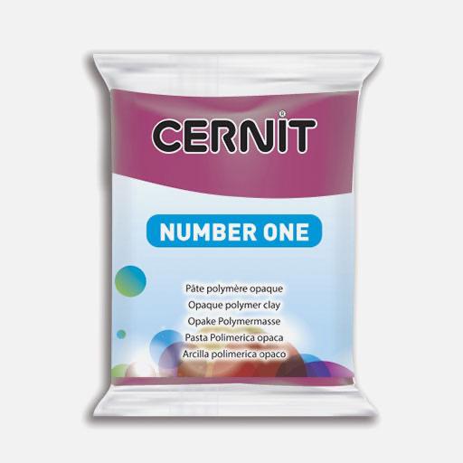 CERNIT Number One Opaque Polymer Clay 56g Wine Red