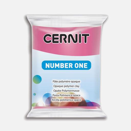 CERNIT Number One Opaque Polymer Clay 56g Raspberry