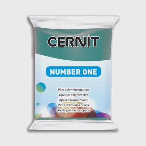 CERNIT Number One Opaque Polymer Clay 56g Pine Green