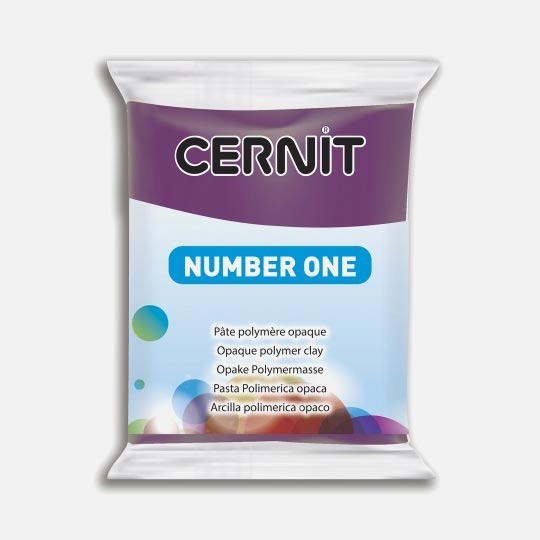 CERNIT Number One Opaque Polymer Clay 56g Purple