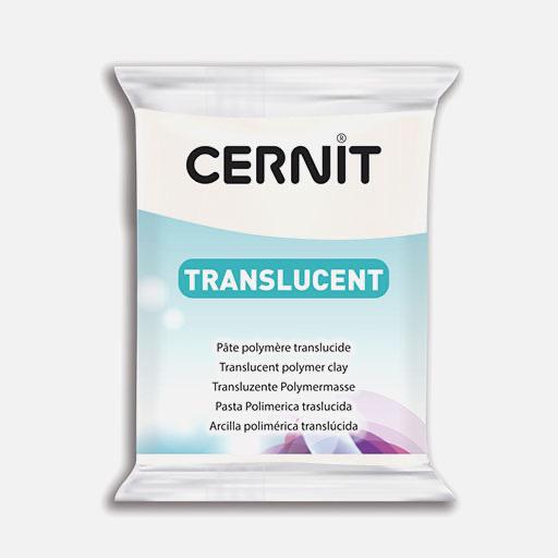 CERNIT Translucent Oven Bake Polymer Clay 56g White