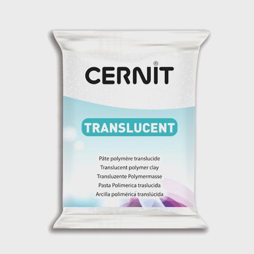 CERNIT Translucent Oven Bake Polymer Clay 56g Glitter White