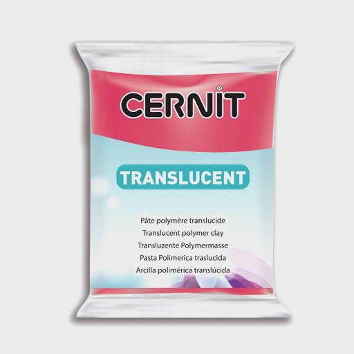 CERNIT Translucent Oven Bake Polymer Clay 56g Ruby Red