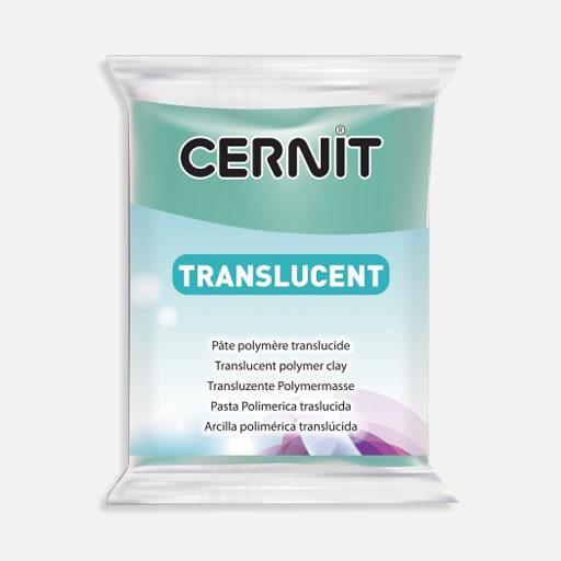CERNIT Translucent Oven Bake Polymer Clay 56g Emerald