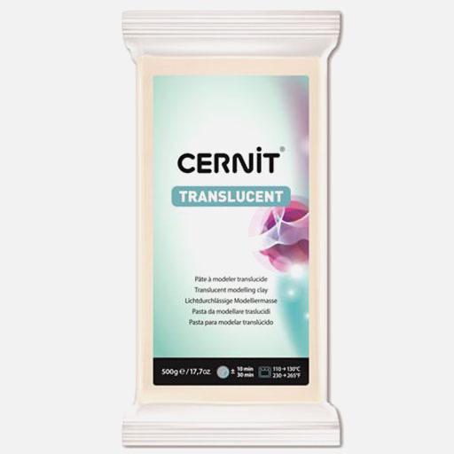 CERNIT Translucent Oven Bake Polymer Clay 500g White