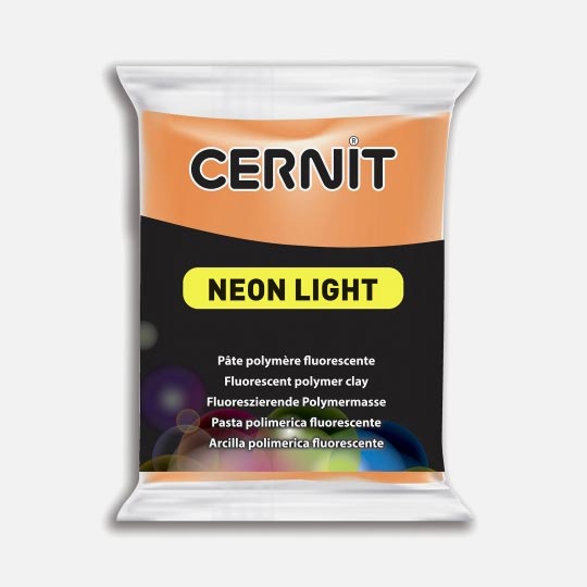 CERNIT Neon Oven Bake Polymer Clay 56g Orange