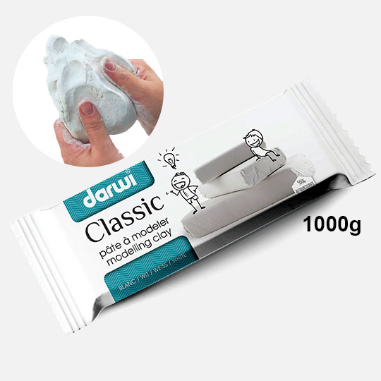 DARWI Classic Air Dry Clay 1000g White