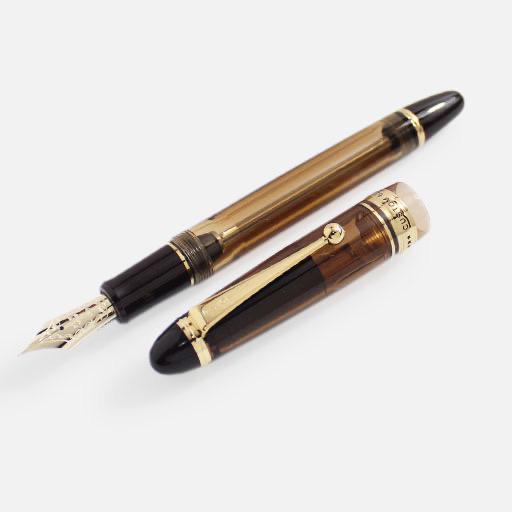 PILOT Custom 823 Amber Fountain Pen 14K Gold Medium